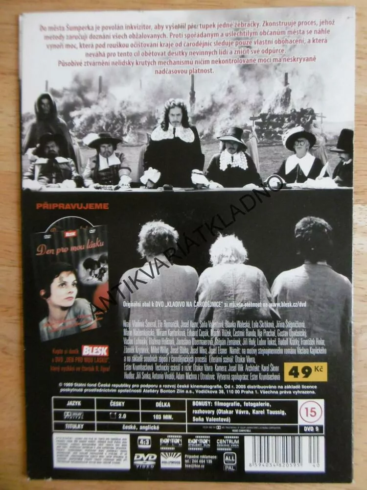KLADIVO NA ČARODĚJNICE, DVD FILM