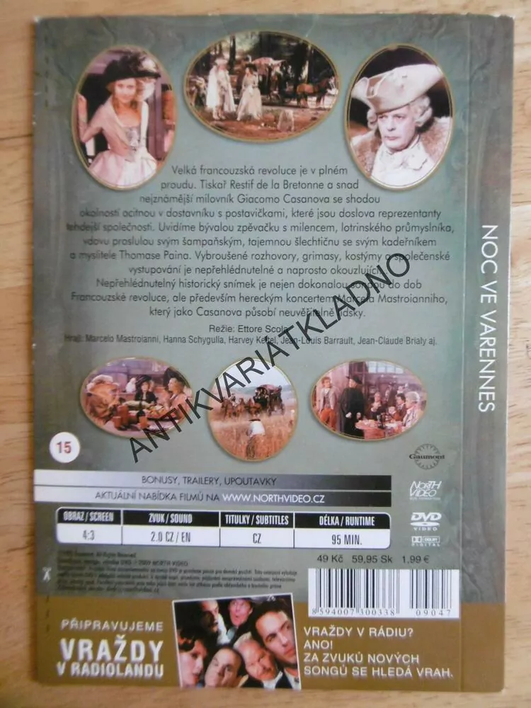 NOC VE VARENNES, DVD FILM