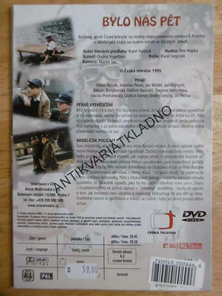 BYLO NÁS PĚT, DVD FILM