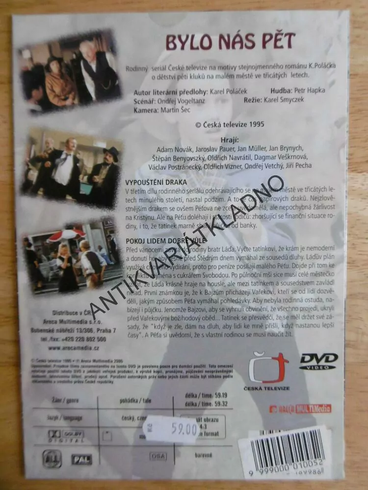 BYLO NÁS PĚT, DVD FILM