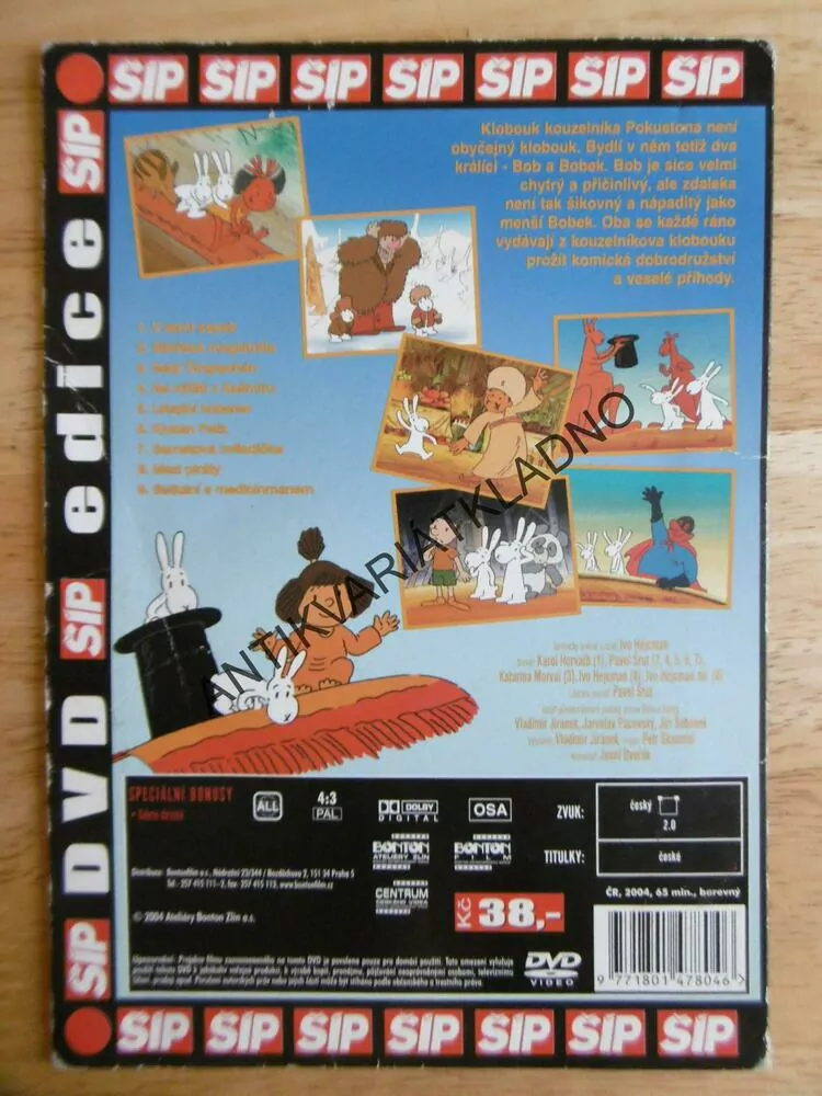 BOB A BOBEK NA CESTÁCH, KRÁLÍCI Z KLOBOUKU, 7., DVD FILM