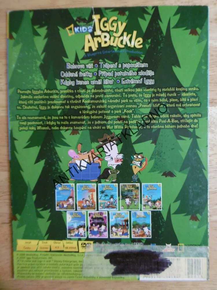 IGGY ARBUCKLE, BOBROVA VĚŽ, DVD FILM 