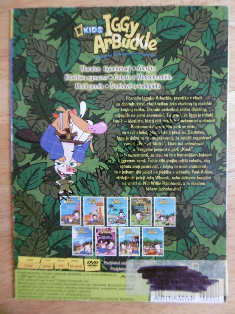 IGGY ARBUCKLE, NOSATEC HIACINTOVÝ, DVD FILM