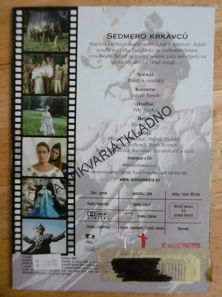 SEDMERO KRKAVCŮ, DVD FILM 