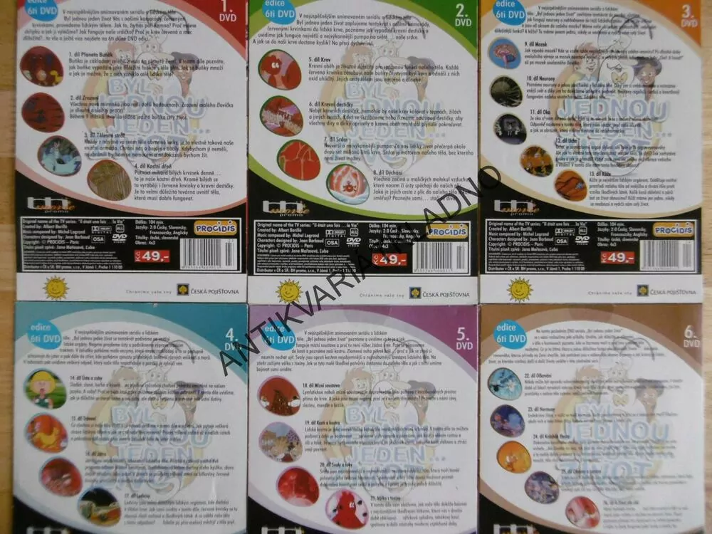 BYL JEDNOU JEDEN...ŽIVOT 1-6, DVD FILM 