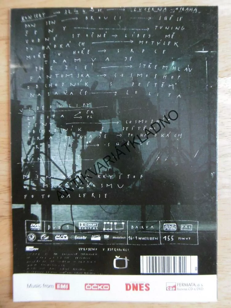 KRYŠTOF, ŽI(V)JE, 155 MINUT HUDBY, DVD FILM 