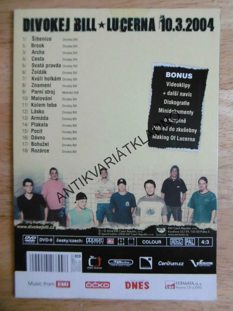 DIVOKEJ BILL, LUCERNA, DVD FILM 