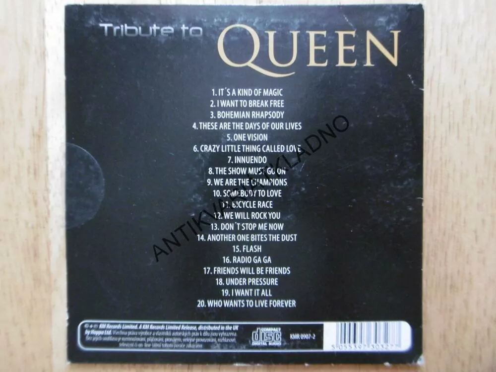 TRIBUTE TO QUEEN, DVD HUDBA