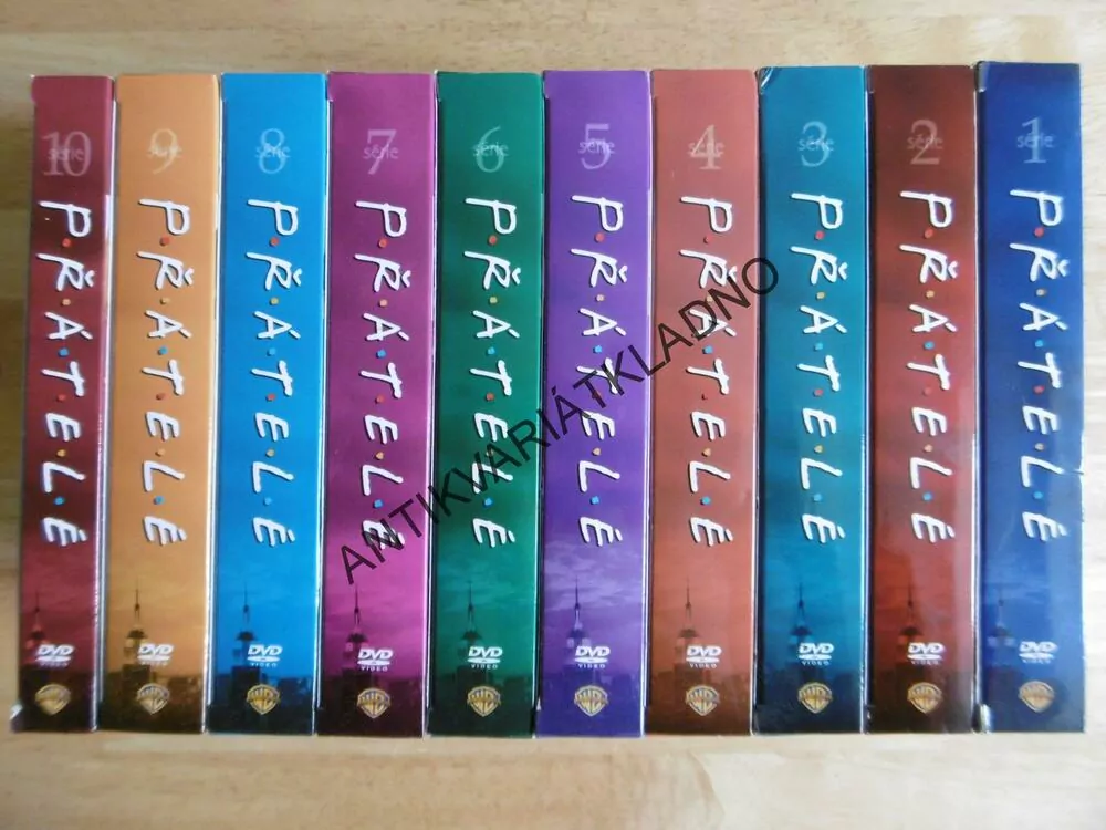 PŘÁTELÉ, KOMPLETNÍ SÉRIE SERIÁLU, 1-10 ŘADA,39 DVD FILM