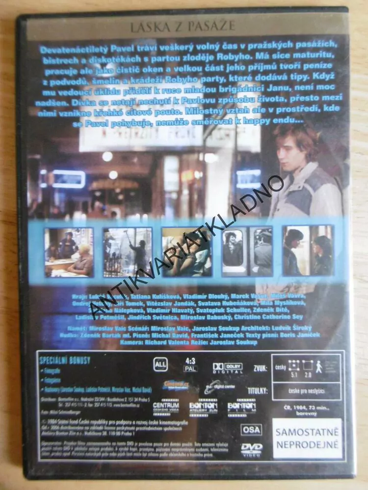 LÁSKA Z PASÁŽE, DVD FILM