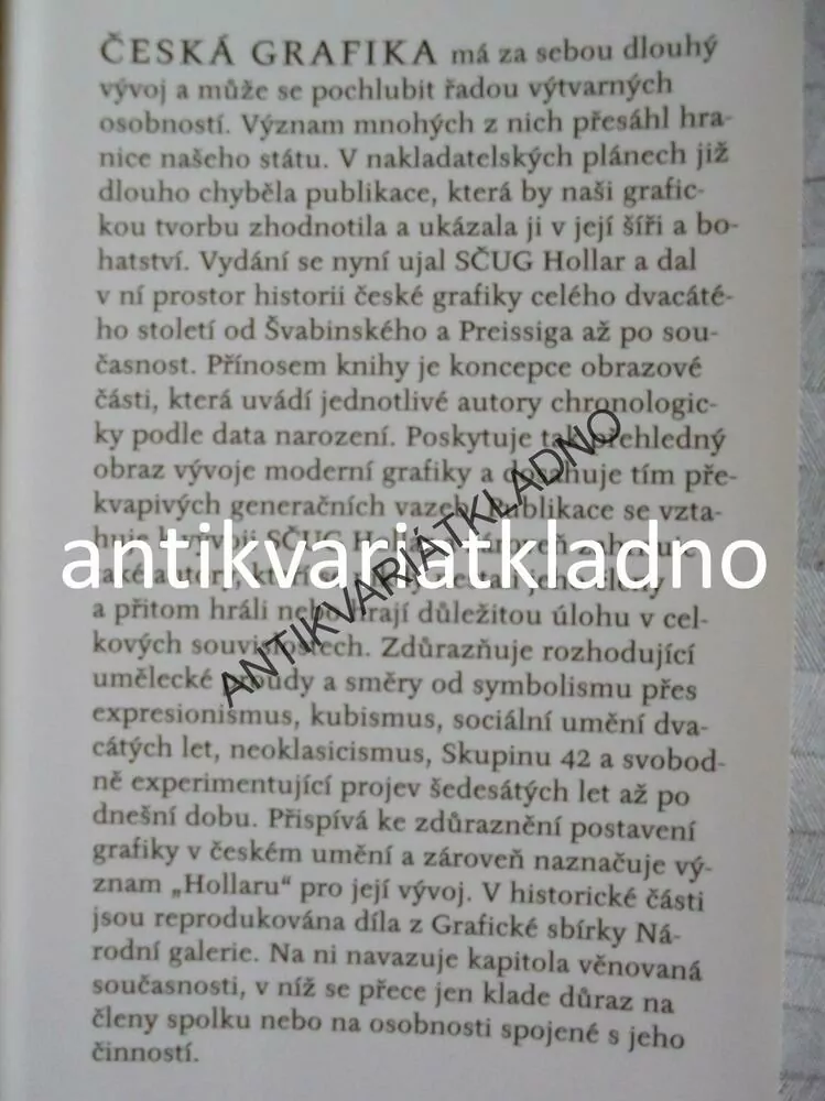 ČESKÁ GRAFIKA 20.ST., HOLLAR, UMĚNÍ VÝTVARNÉ