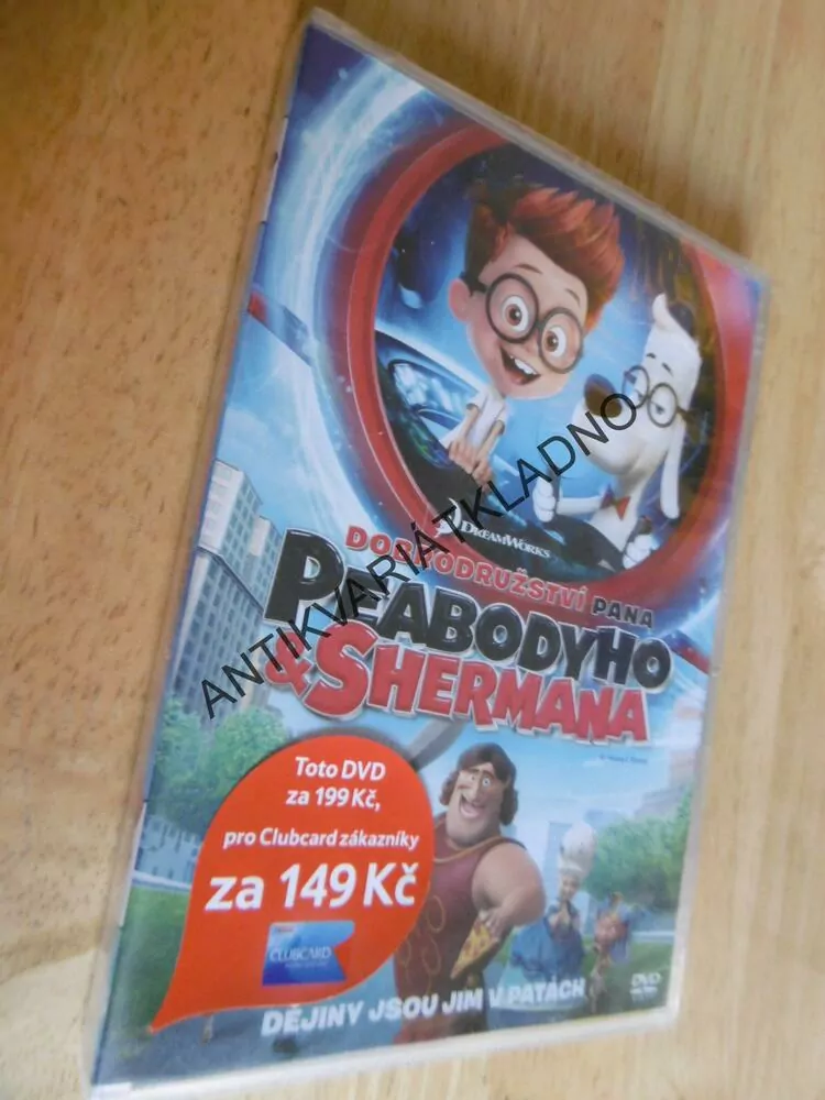 DOBRODRUŽSTVÍ PANA PEABODYHO A SHERMANA, DVD FILM
