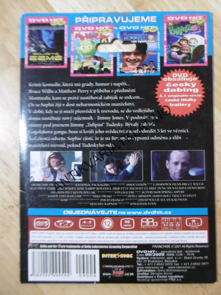MŮJ SOUSED ZABIJÁK, BRUCE WILLIS,MATTHEW PERRY, DVD FILM