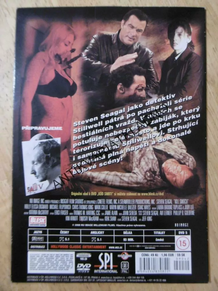 KÓD SMRTI, SEAGAL, DVD FILM 