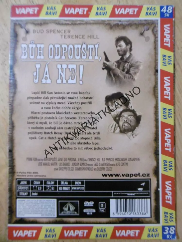 BŮH ODPOUŠTÍ, JÁ NE!, DVD FILM 