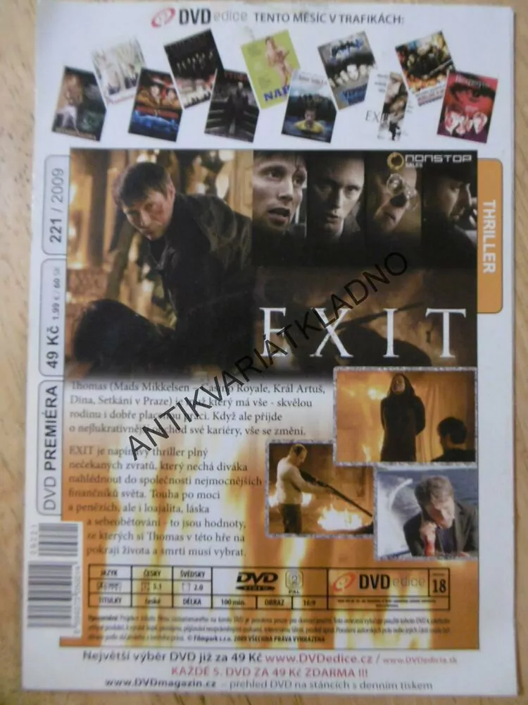 EXIT, MAD MIKKELSEN, SKARSGARD, DVD FILM