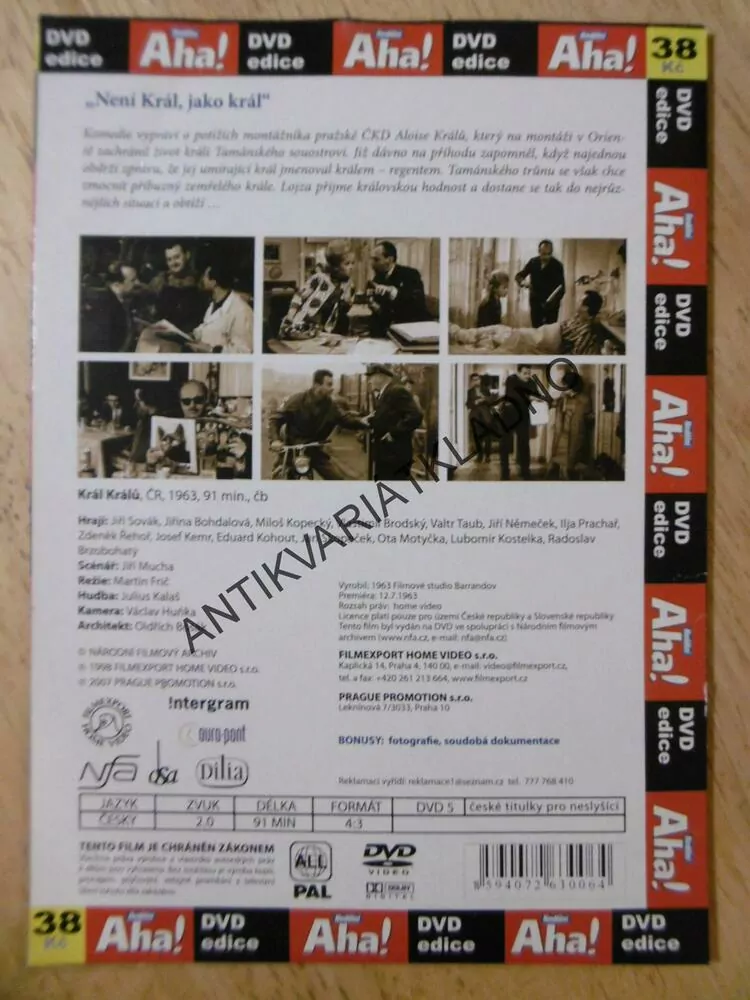 KRÁL KRÁLŮ, DVD FILM 