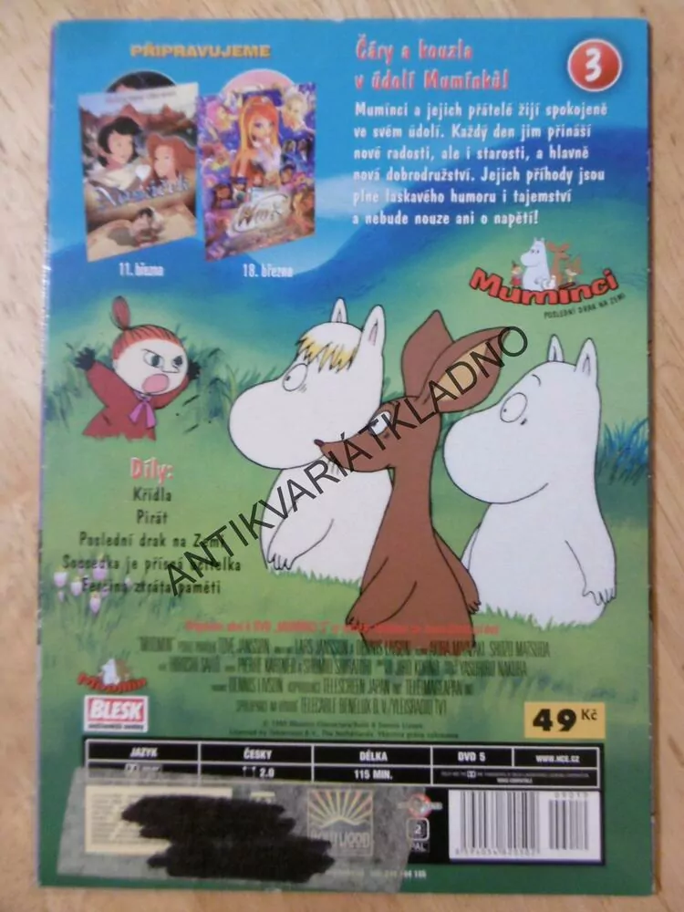 MUMÍNCI, 3., POSLEDNÍ DRAK NA ZEMI, DVD FILM