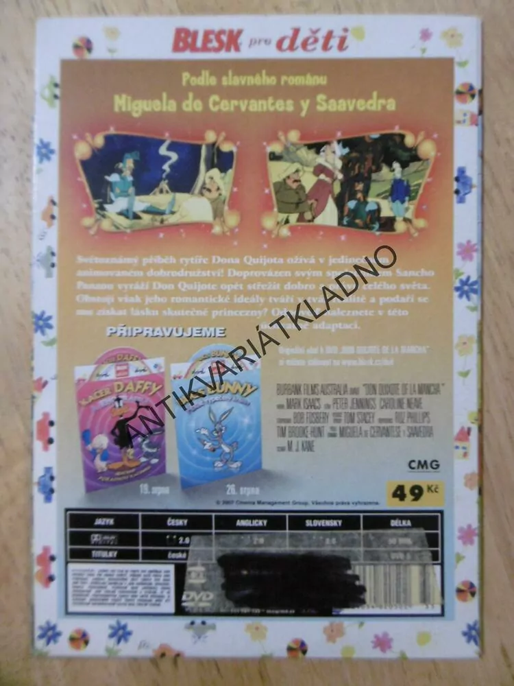 DON QUIJOTE DE LA MANCHA, DVD FILM
