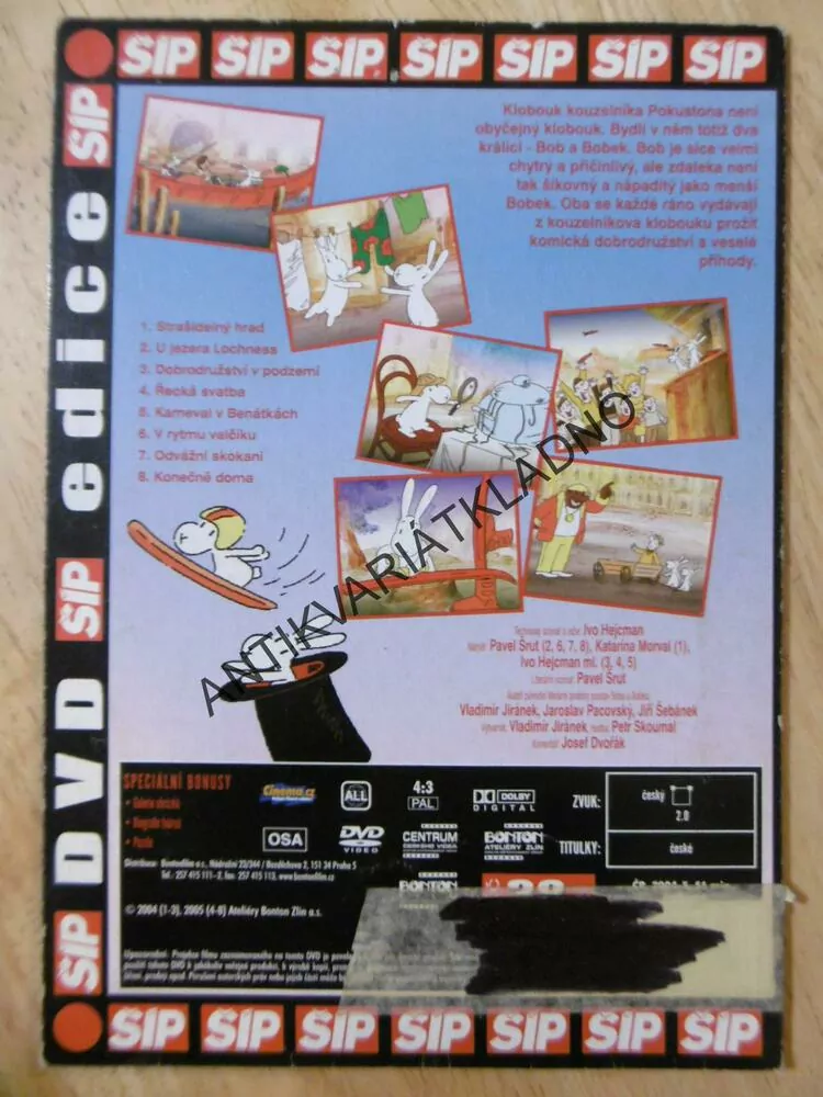 BOB A BOBEK NA CESTÁCH, KRÁLÍCI Z KLOBOUKU, 8., DVD FILM 