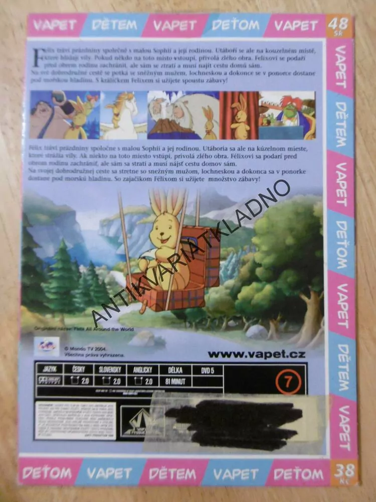 KRÁLÍČEK FELIX, DVD FILM