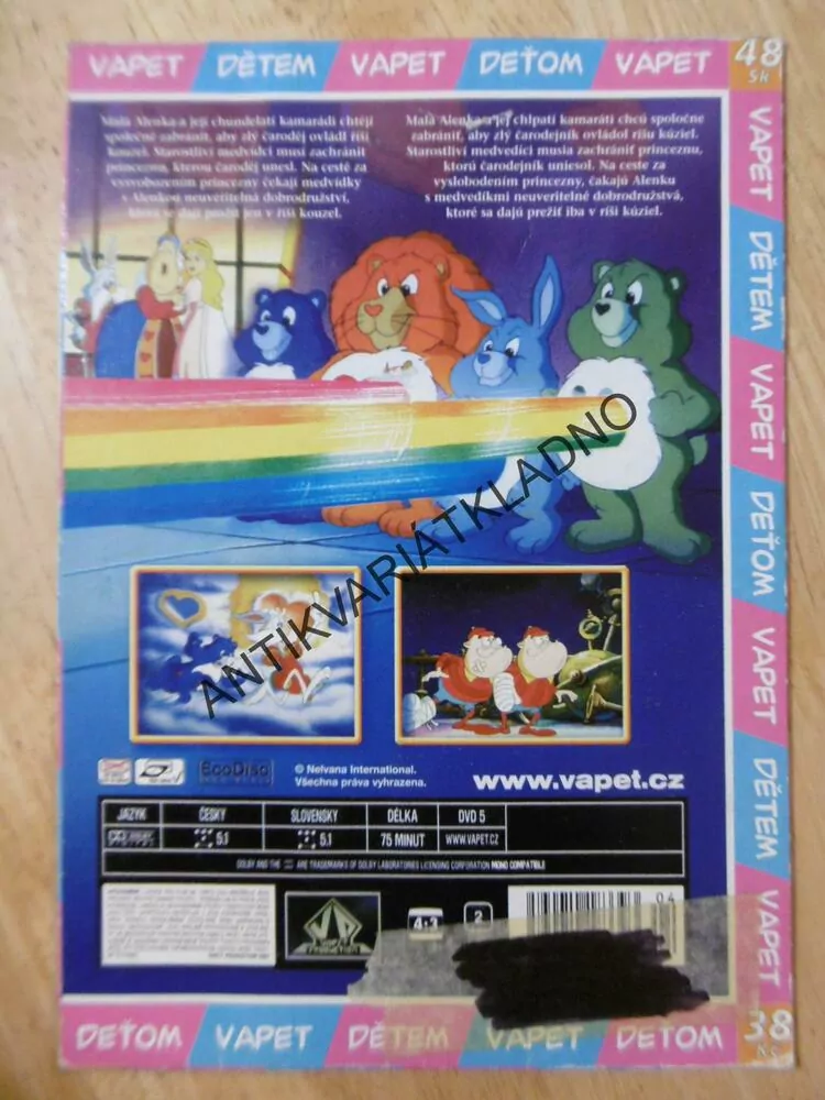 STAROSTLIVÍ MEDVÍDCI V ŘÍŠI KOUZEL, DVD FILM
