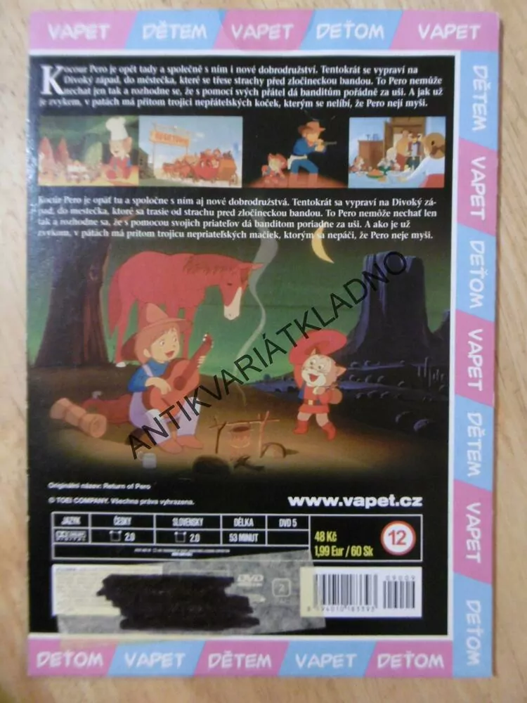 KOCOUR V BOTÁCH 3., NA DIVOKÉM ZÁPADĚ, DVD FILM