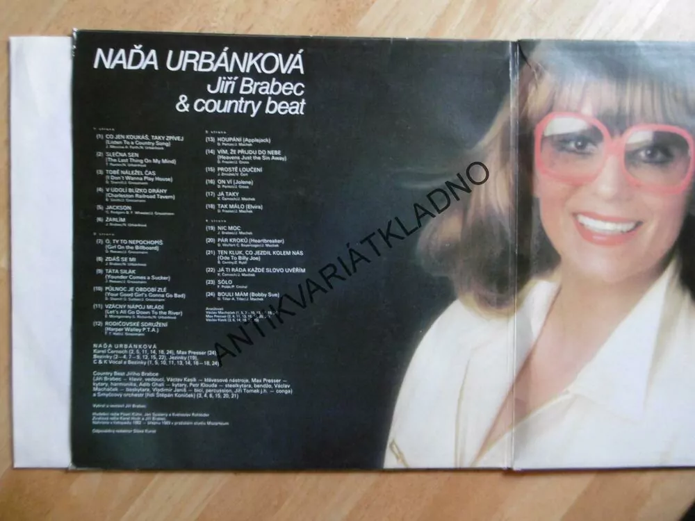 NAĎA URBÁNKOVÁ, JIŘÍ BRABEC, COUNTRY BEAT, 2 X LP