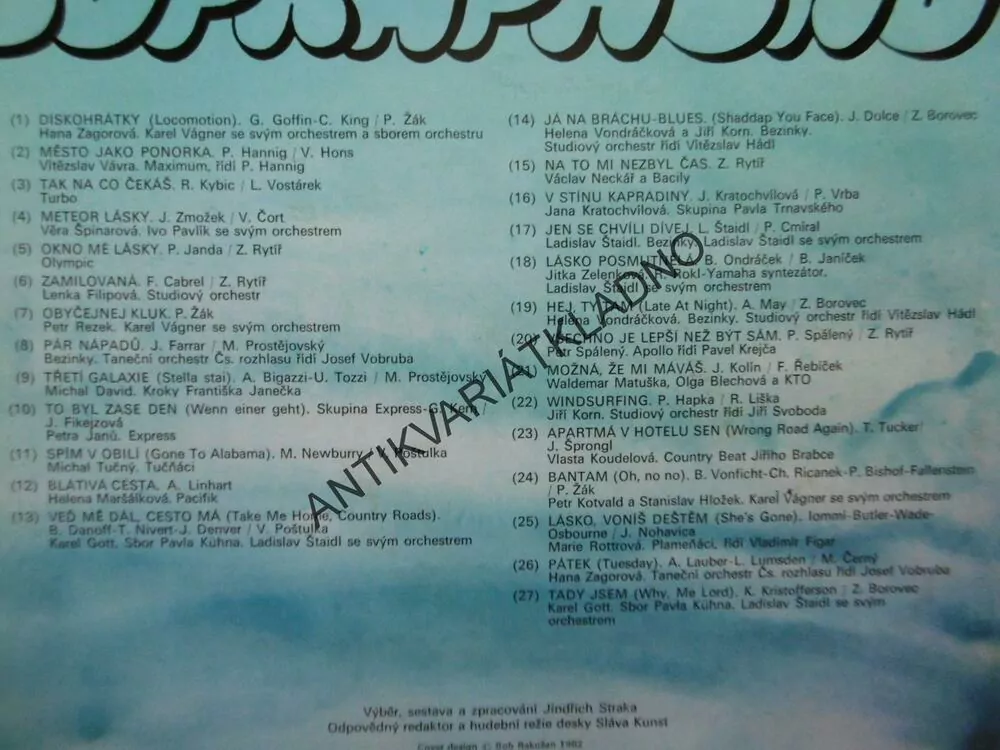 XXI. ALBUM SUPRAPHONU, KAREL GOTT, JIŘÍ KORN, TURBO, OLYMPIC, VONDRÁČKOVÁ