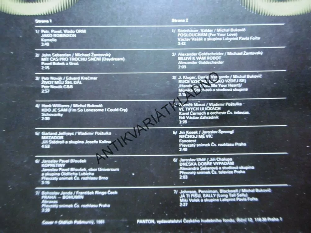 PANTON GONG 9., KAMELIE, BOBEK, ABRAXAS, VOLEK, ČERNOCH