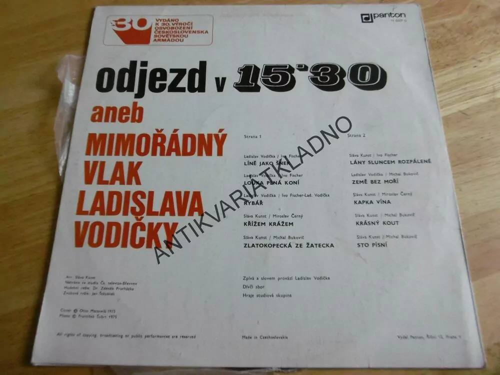 ODJEZD V 15,30 ANEB MIMOŘÁDNÝ VLAK LADISLAVA VODIČKY