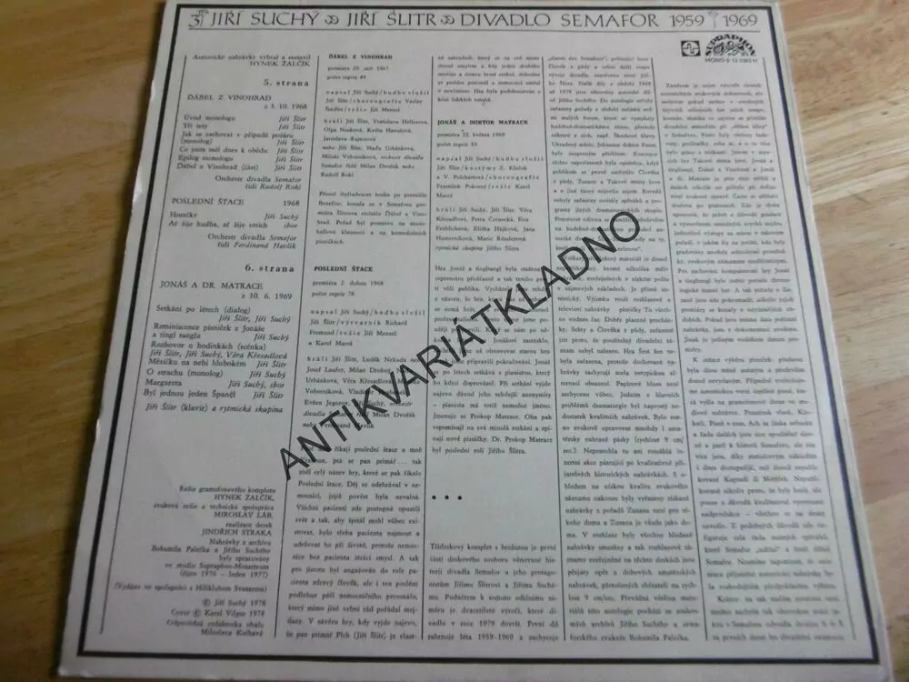 DIVADLO SEMAFOR 1959-69, 3., JIŘÍ SUCHÝ A JIŘÍ ŠLITR