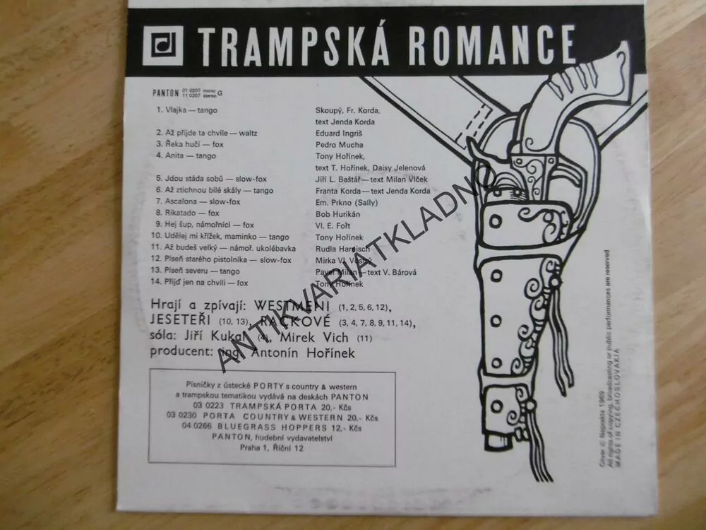 TRAMPSKÁ ROMANCE , OBAL NEPRAKTA