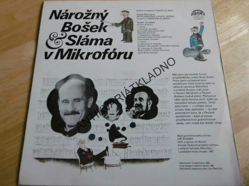 NÁROŽNÝ, BOŠEK, SLÁMA V MIKROFÓRU