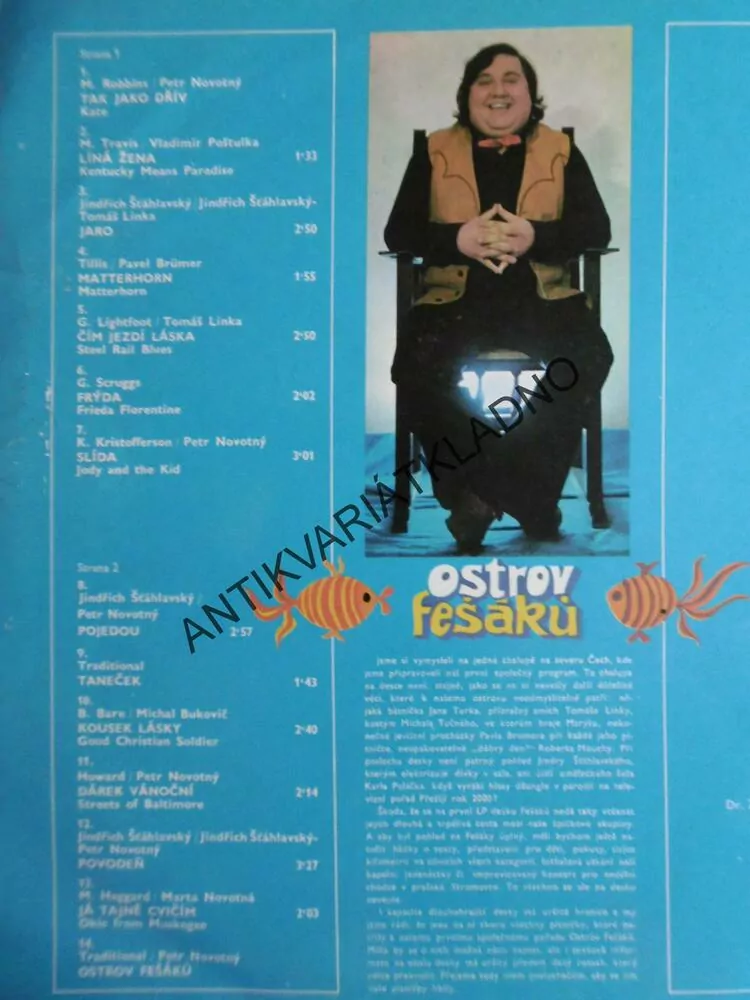 OSTROV FEŠÁKŮ, MICHAL TUČNÝ, NOVOTNÝ, FEŠÁCI