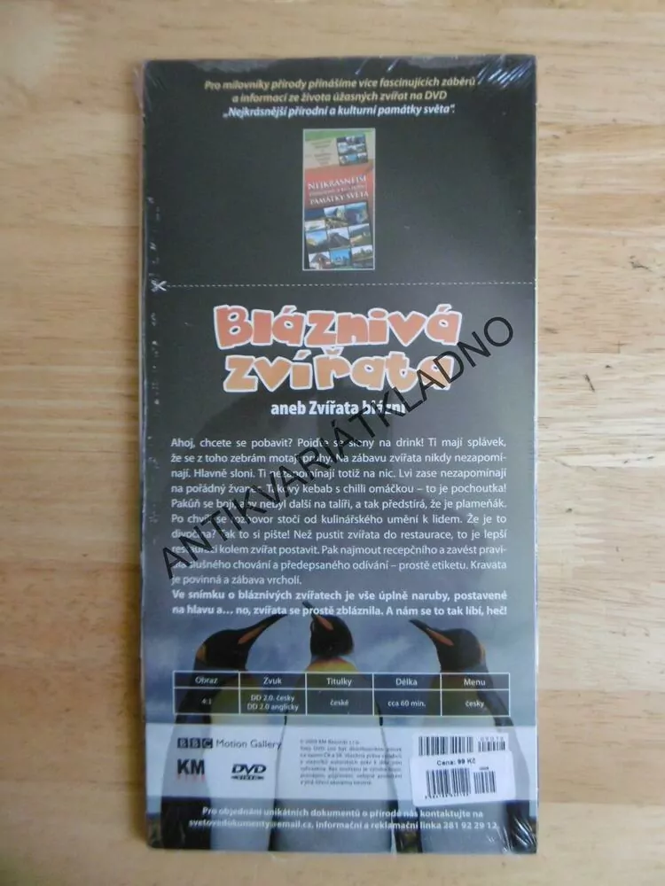 SVĚT ZVÍŘAT, 4X DVD FILM DOKUMENT