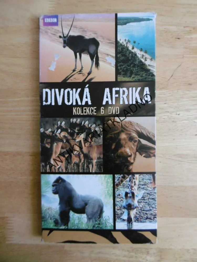 DIVOKÁ AFRIKA, BBC,, 6X DVD FILM DOKUMENT