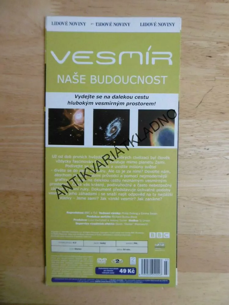 VESMÍR 3., NAŠE BUDOUCNOST, DVD FILM
