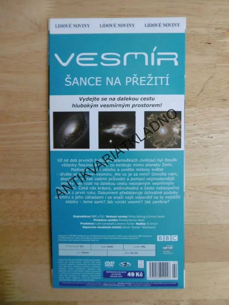 VESMÍR 2., ŠANCE NA PŘEŽITÍ, DVD FILM