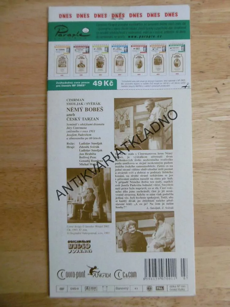 NĚMÝ BOBEŠ, DIVADLO JÁRY CIMRMANA, DVD FILM