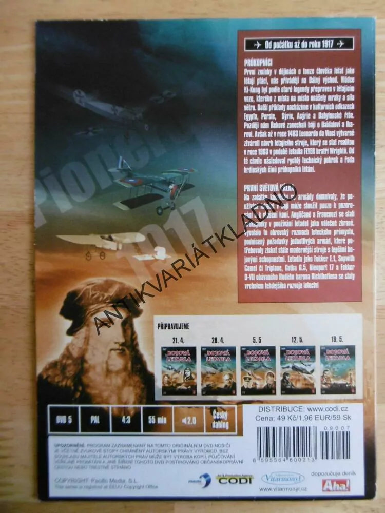 BOJOVÁ LETADLA,1, LETECTVÍ, DOKUMENT DVD FILM 2.SVĚT.VÁLKA