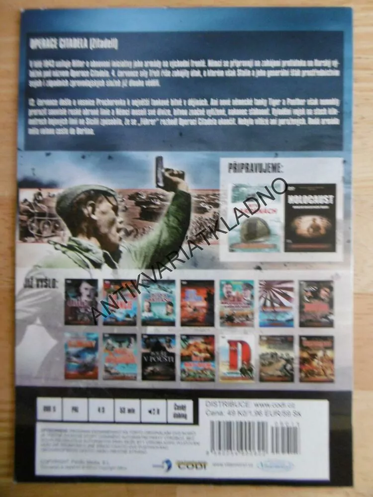 BITVA U KURSKA, OPERACE CITADELA, DOKUMENT DVD FILM 2.SVĚT.VÁLKA