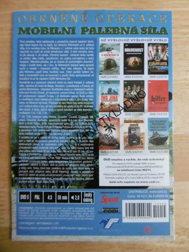 OBRNĚNÉ OPERACE 4., OBRNĚNÍ OBŘI, MOBILNÍ PALEBNÍ SÍLA, DOKUMENT DVD FILM 2.SVĚT.VÁLKA