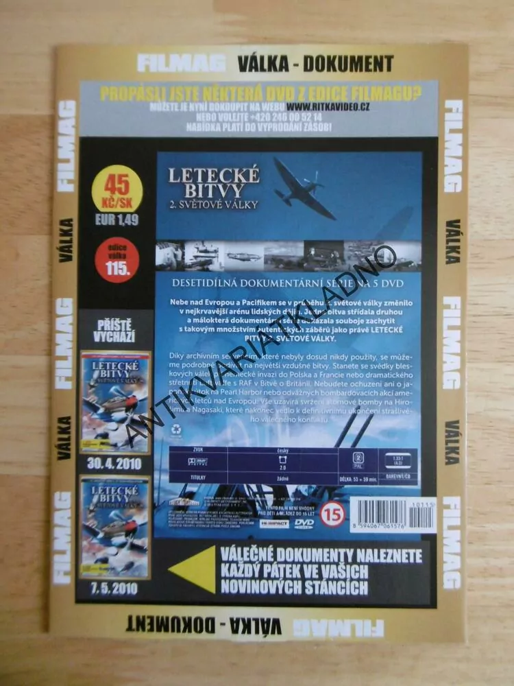 LETECKÉ BITVY 2.SVĚTOVÉ VÁLKY,1., LUFTWAFFE, DOKUMENT DVD FILM 2.SVĚT.VÁLKA