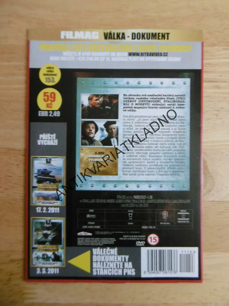 TRAGÉDIE STOLETÍ, 5., JURIJ OZEROV,,DOKUMENT DVD FILM 2.SVĚT.VÁLKA
