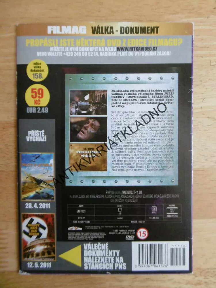 TRAGÉDIE STOLETÍ, 11., JURIJ OZEROV,,DOKUMENT DVD FILM 2.SVĚT.VÁLKA