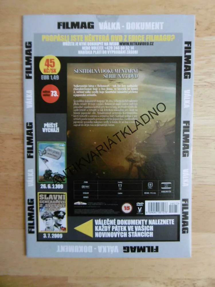 IWO JIMA 36 DNÍ PEKLA, DOKUMENT DVD FILM 2.SVĚT.VÁLKA