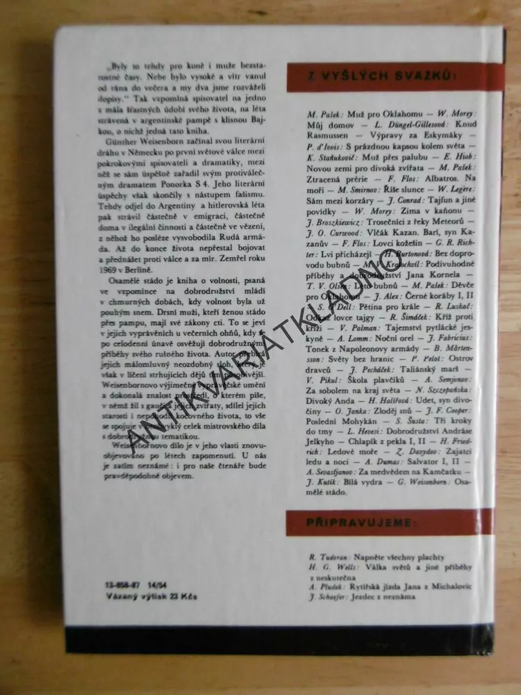 KOD 175 - OSAMĚLÉ STÁDO, GÜNTHER WEISENBORN, **an