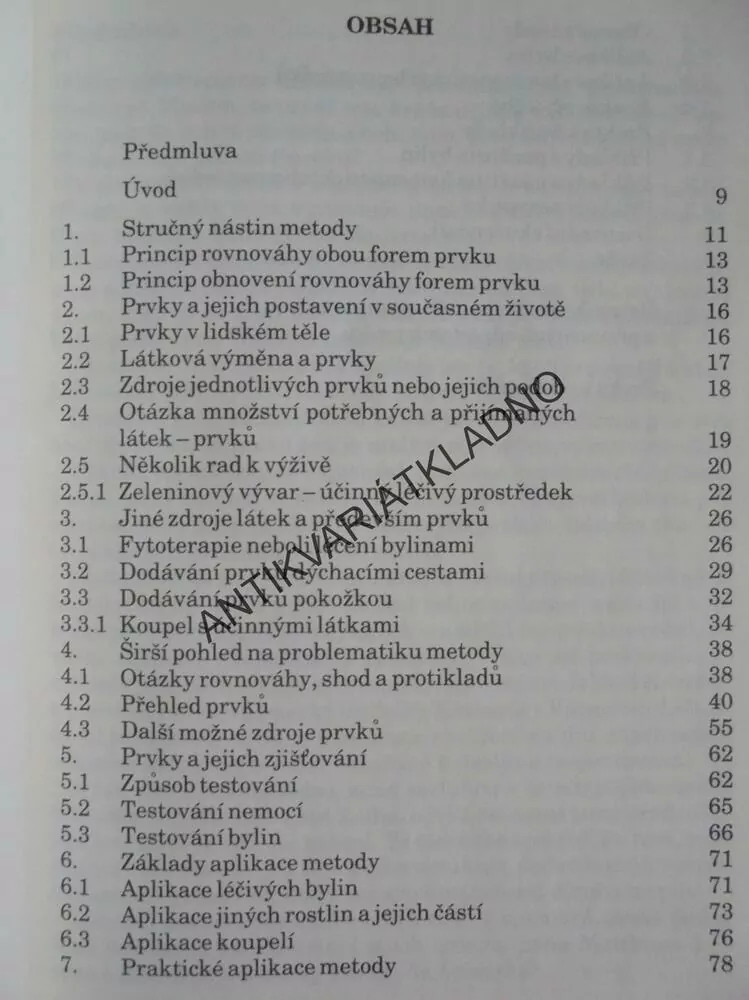 STOPOVÉ PRVKY A KOVY ŽIVOTA V PŘÍRODĚ,JANČA LÉČENÍ, **an
