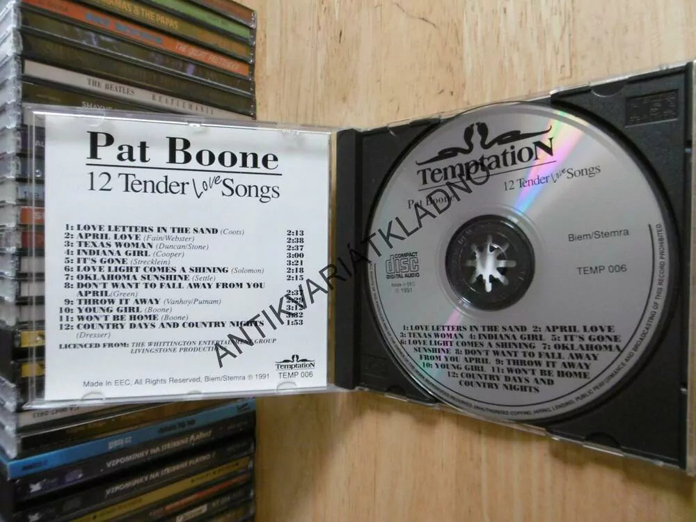 PAT BOONE, 12 TENDER LOVE SONGS,  CD